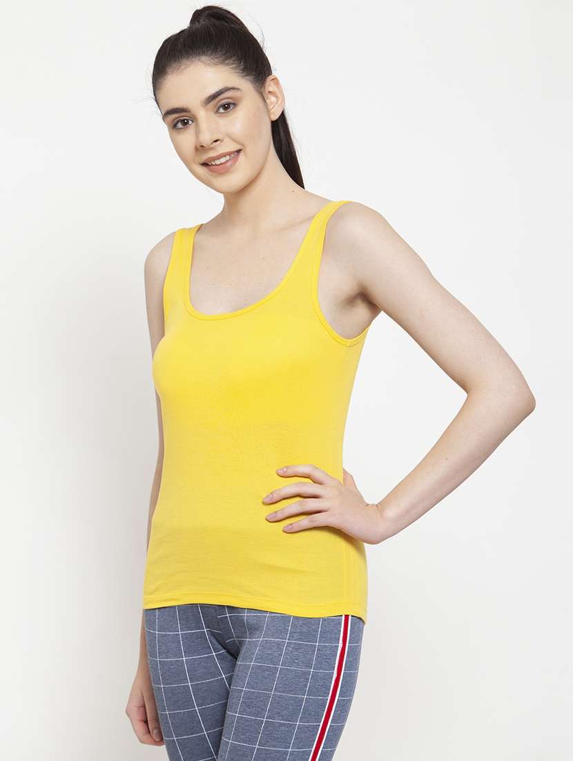 yellow cotton camisole - 17076881 -  Standard Image - 1