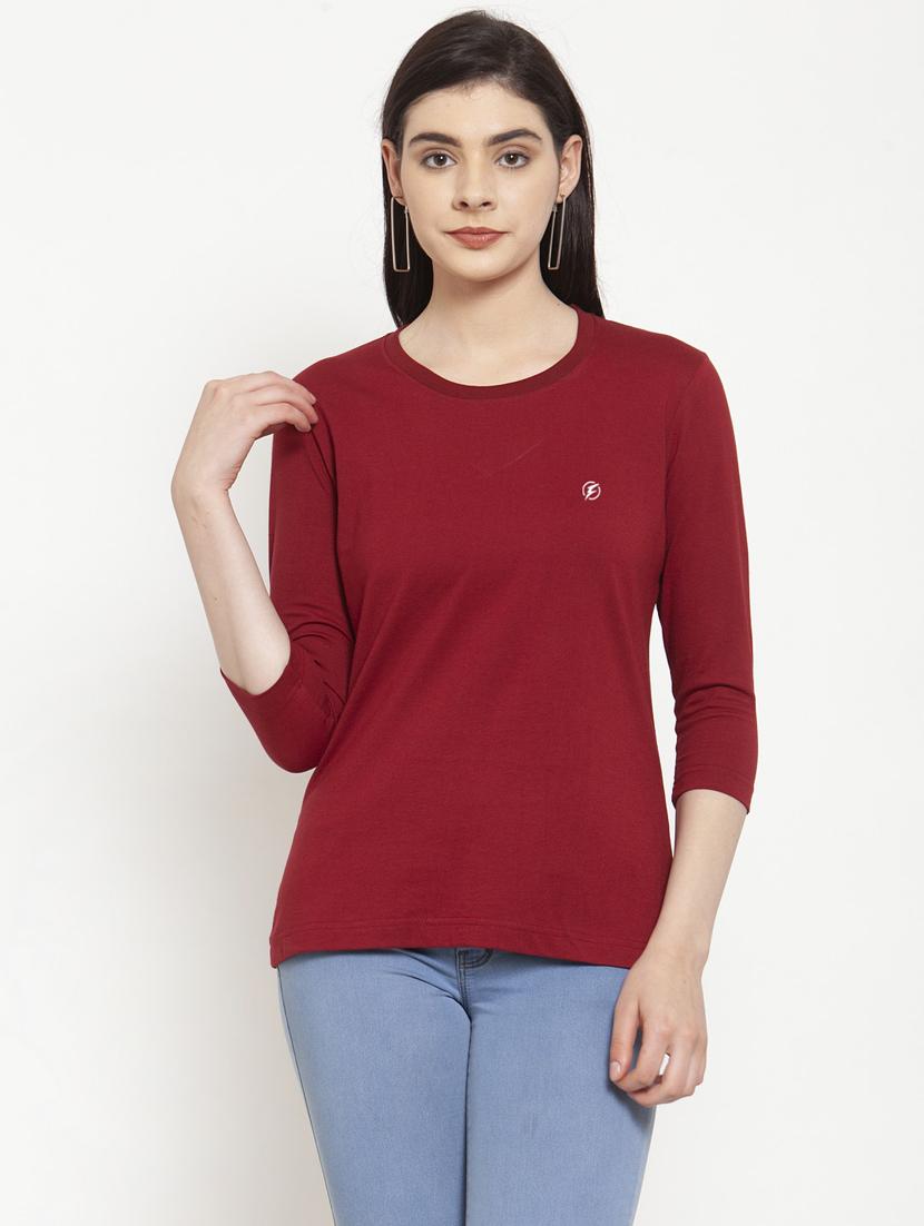 women's placement print round neck t-shirt - 17076909 - Zoom Image - 0