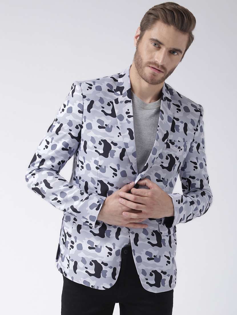 white velvet casual blazer - 17078269 -  Standard Image - 1