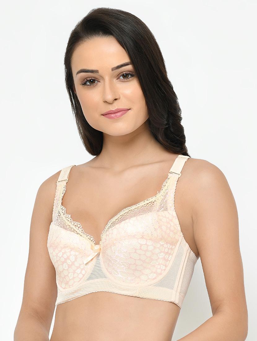 orange polyester regular bra - 17081451 - Standard Image - 1