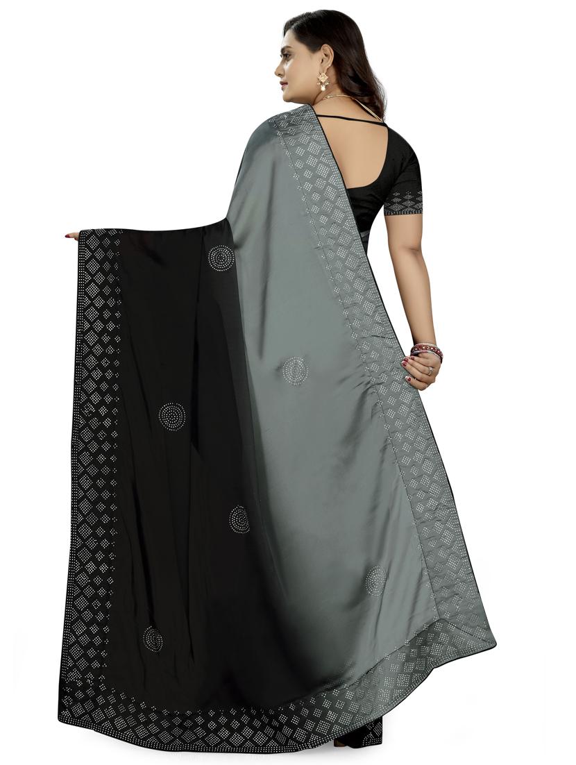 ombre bordered saree with blouse - 17082299 -  Standard Image - 1
