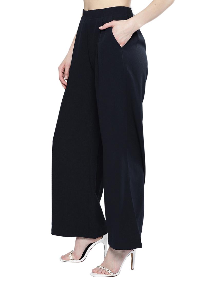 high rise pleated trousers - 17085242 - Standard Image - 1