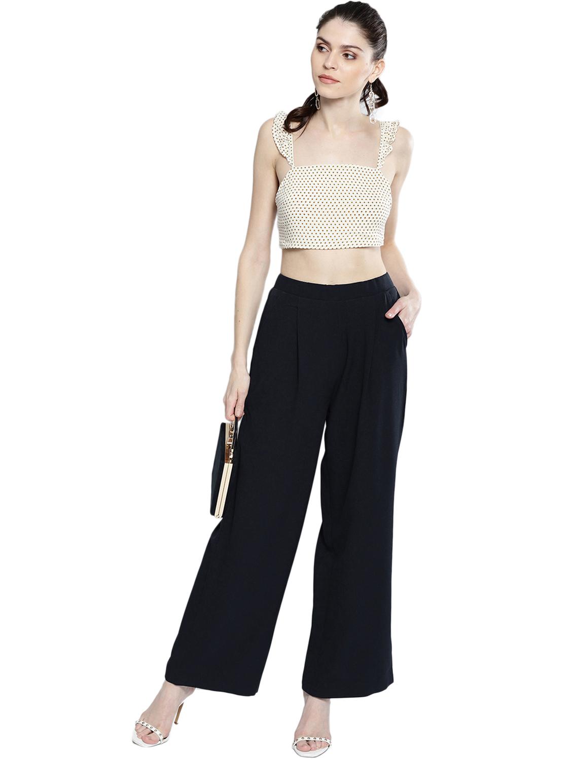 high rise pleated trousers - 17085242 - Standard Image - 4