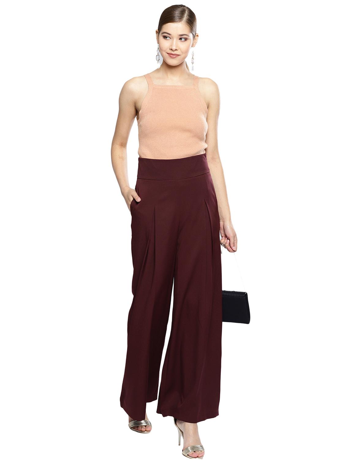 high rise pleated trouser - 17085263 - Standard Image - 4