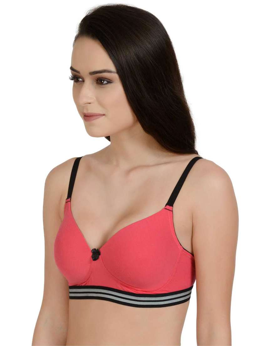 contrast detail t-shirt bra  - 17086262 -  Standard Image - 1