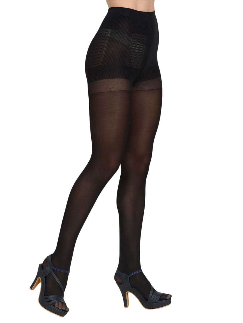 black nylon pantyhose - 17086358 -  Standard Image - 1