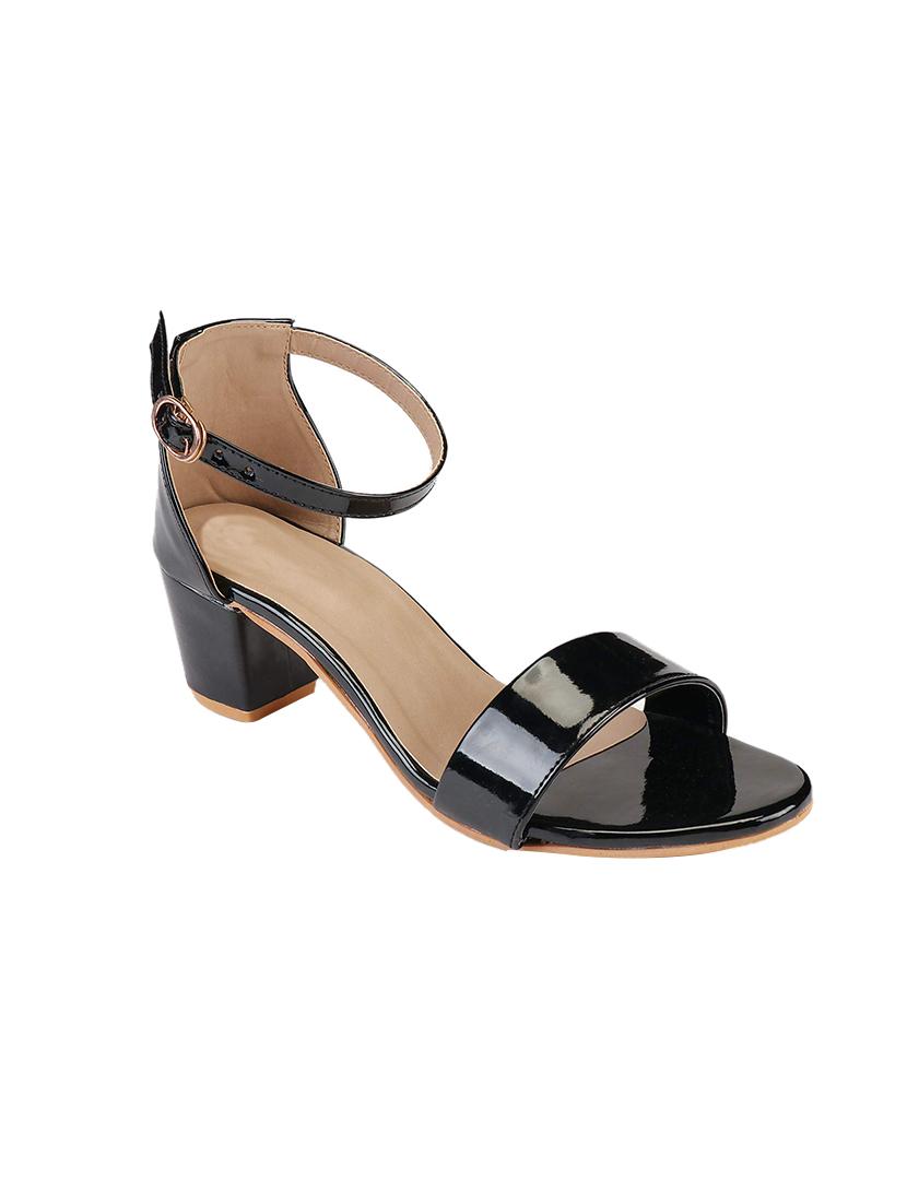 black tpc back strap sandals