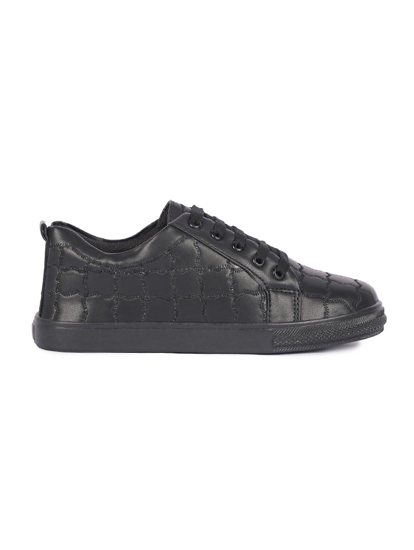 black lace-up sneakers - 17086503 -  Standard Image - 1