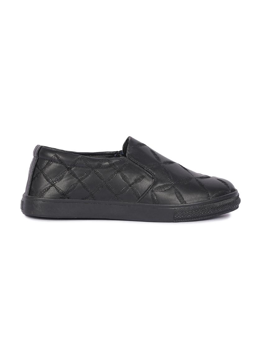 black slip on casual shoes - 17086508 -  Standard Image - 1