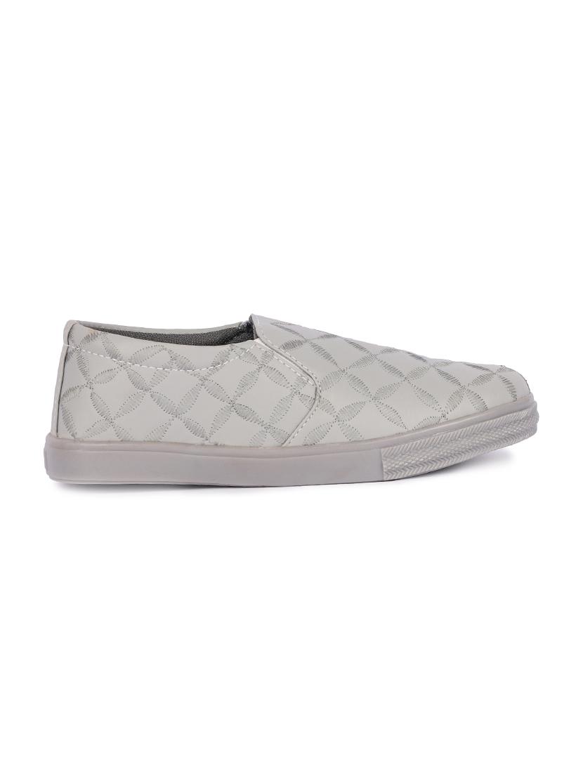 grey slip on casual shoes - 17086511 -  Standard Image - 1