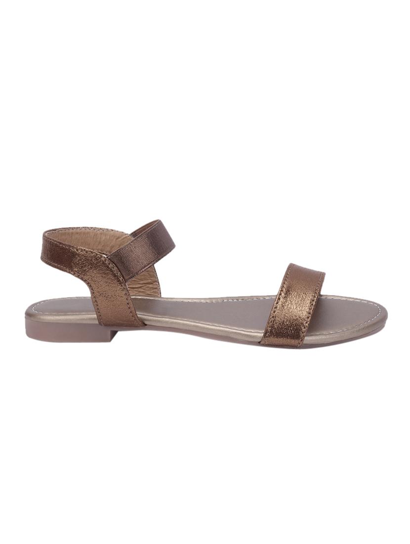 copper back strap sandals - 17086859 -  Standard Image - 1