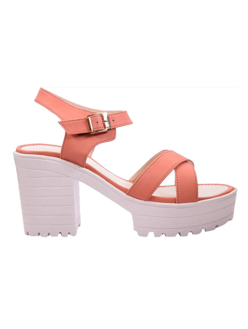 orange back strap sandals - 17087054 - Standard Image - 1