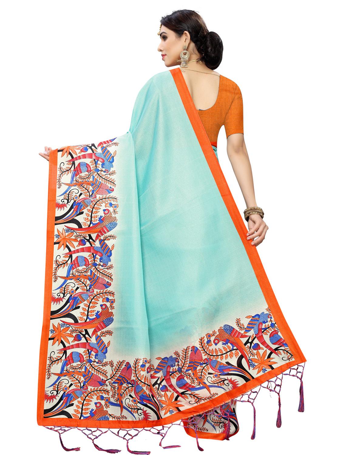 conversational kanjivaram saree with blouse - 17089015 - Standard Image - 1