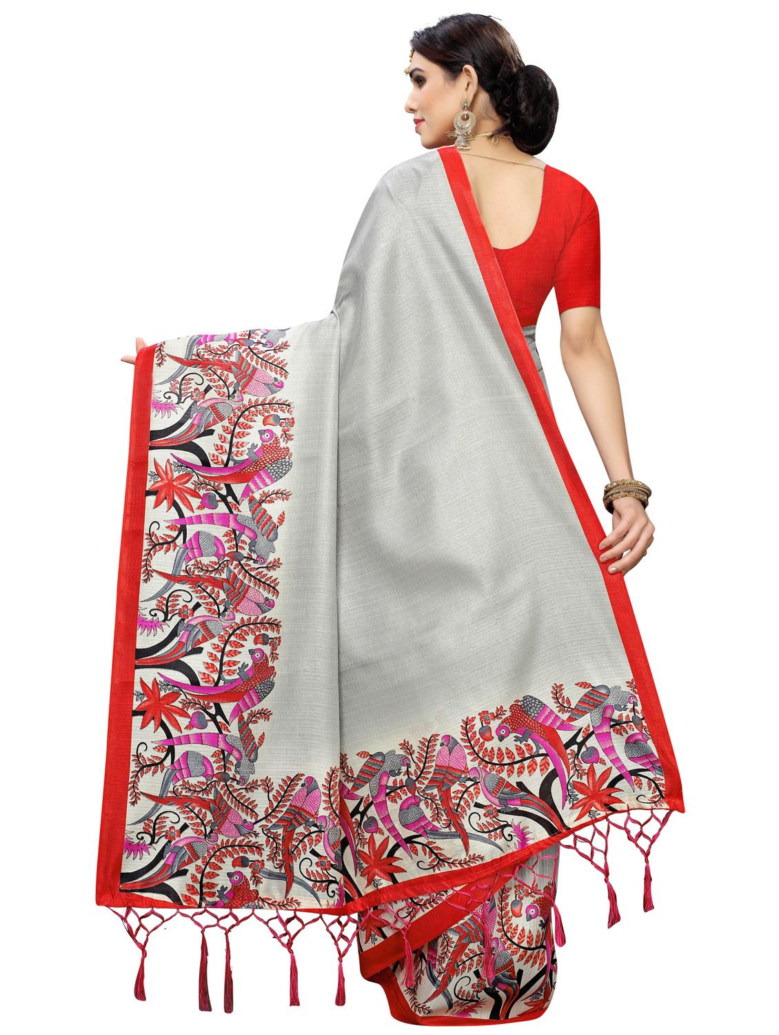 conversational kanjivaram saree with blouse - 17089016 -  Standard Image - 1