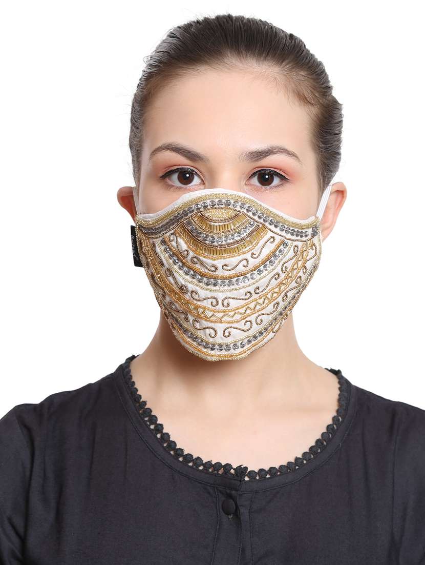 white art silk anti-pollution women mask (pack of 2) - 17089698 -  Standard Image - 4
