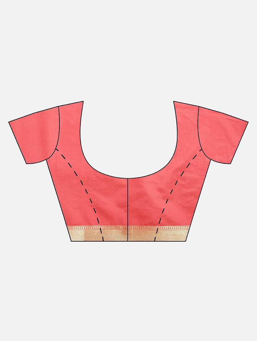 self design kanjivaram saree with blouse - 17089779 -  Standard Image - 4