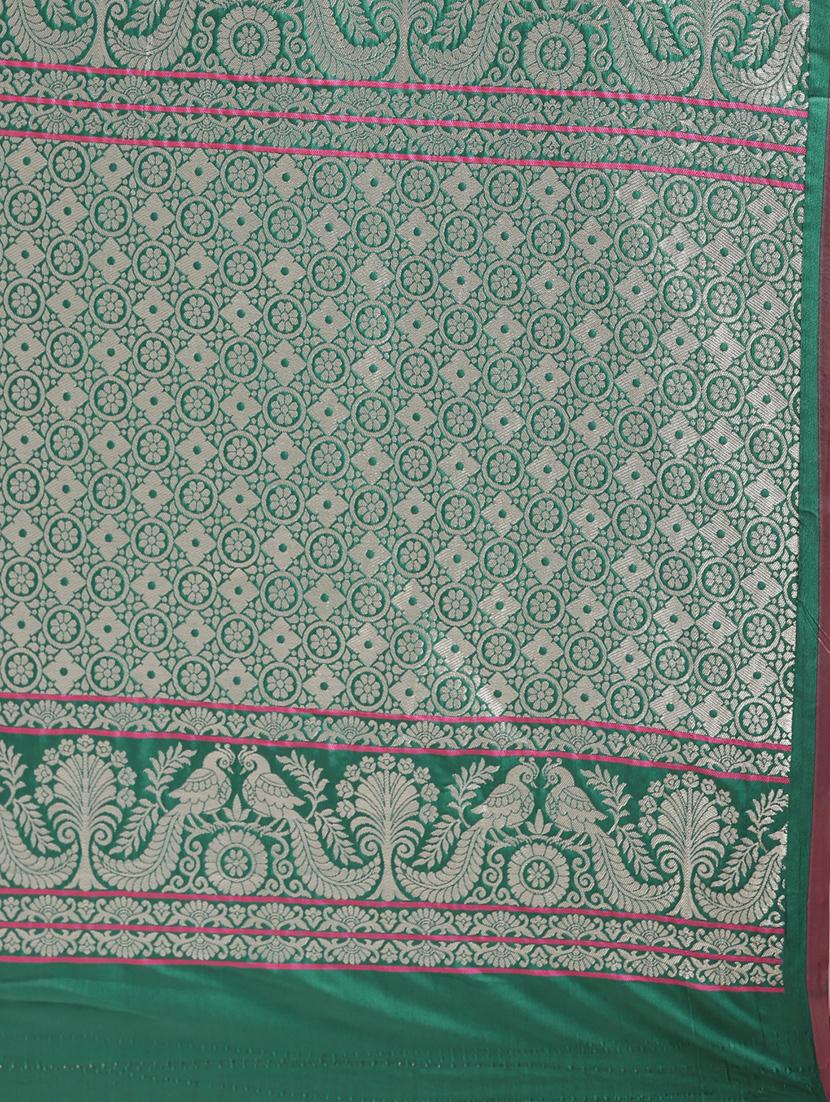 self design banarasi saree with blouse - 17089960 - Standard Image - 4