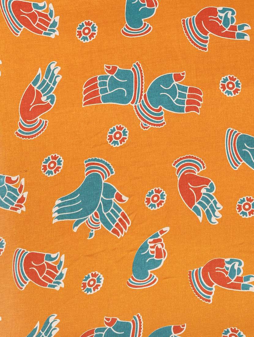 kalamkari jamdani saree with blouse - 17090009 -  Standard Image - 4