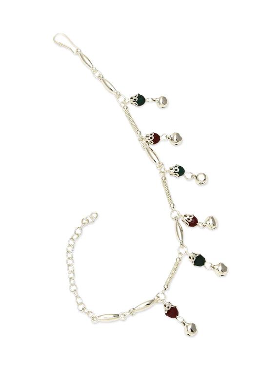 silver metal anklet - 17090521 - Standard Image - 1