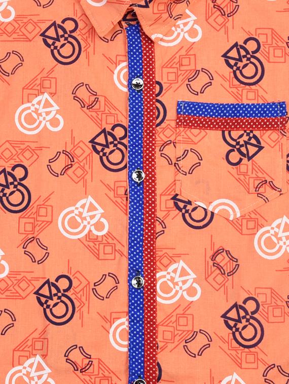 orange cotton shorts set twin sets & dungree - 17094474 - Standard Image - 6