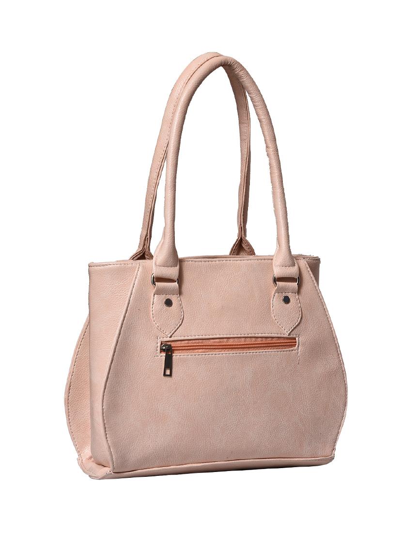 pink leatherette (pu) handbag - 17095824 -  Standard Image - 1