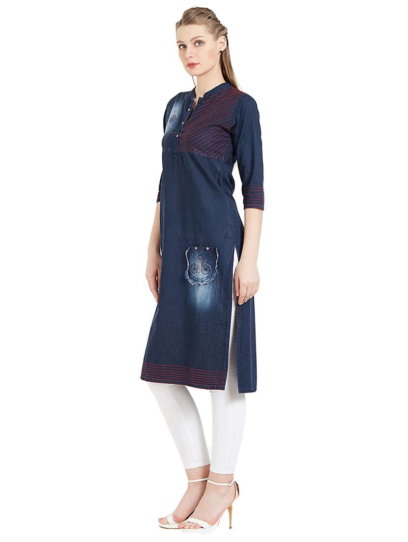 women's straight kurta - 17097778 -  Standard Image - 1