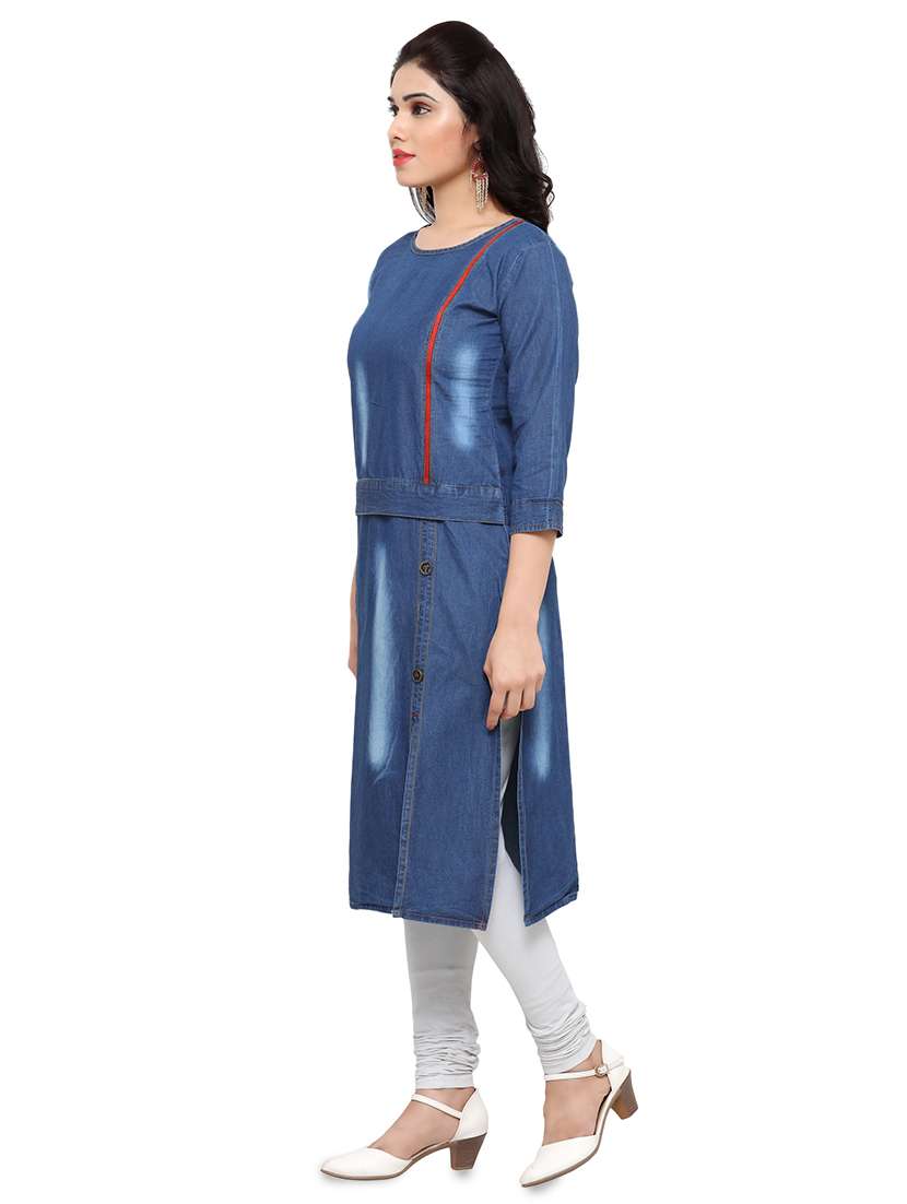 women's straight kurta - 17097783 -  Standard Image - 1
