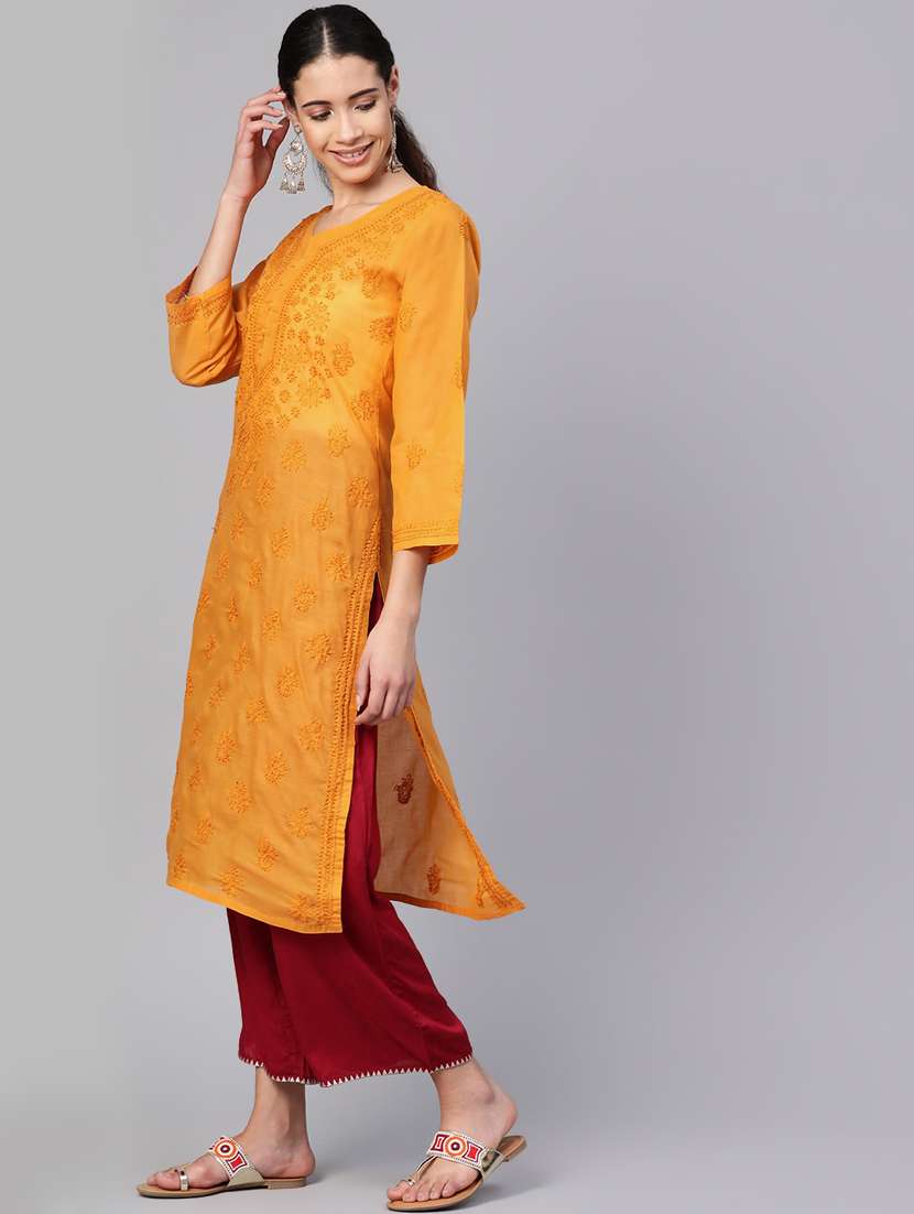 women's straight kurta - 17098982 -  Standard Image - 1