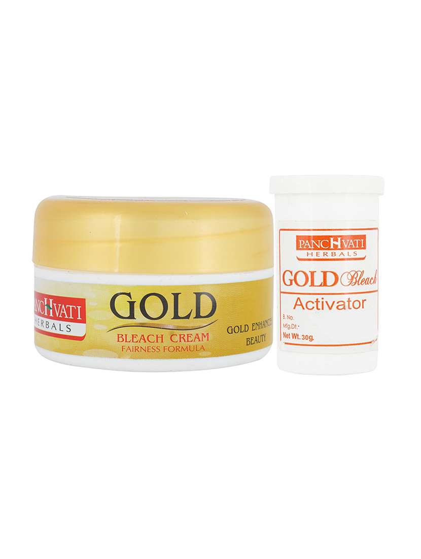 panchvati gold bleach, skin cleaning gel for women (multicolor, 200g)