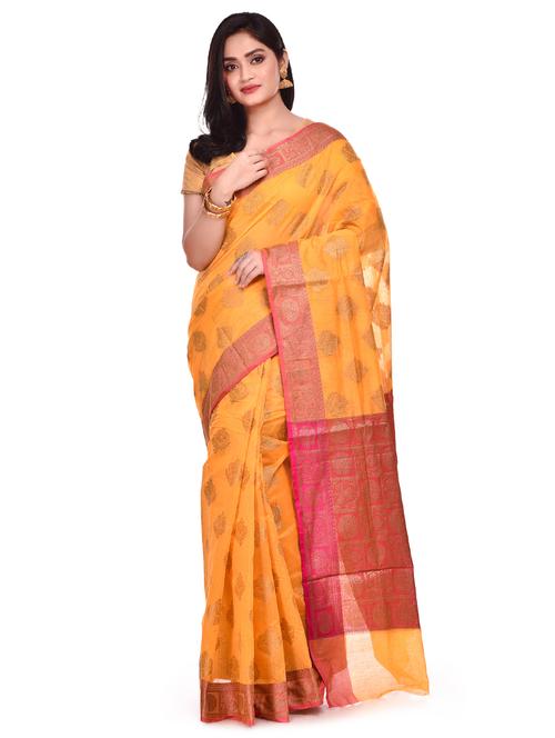 self design banarasi saree with blouse - 17100929 - Standard Image - 0