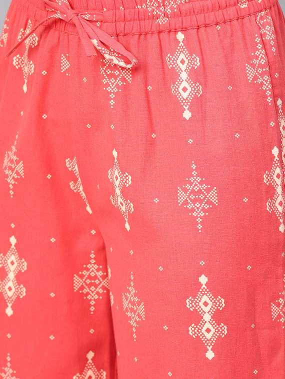floral kurta palazzo set - 17101812 -  Standard Image - 4