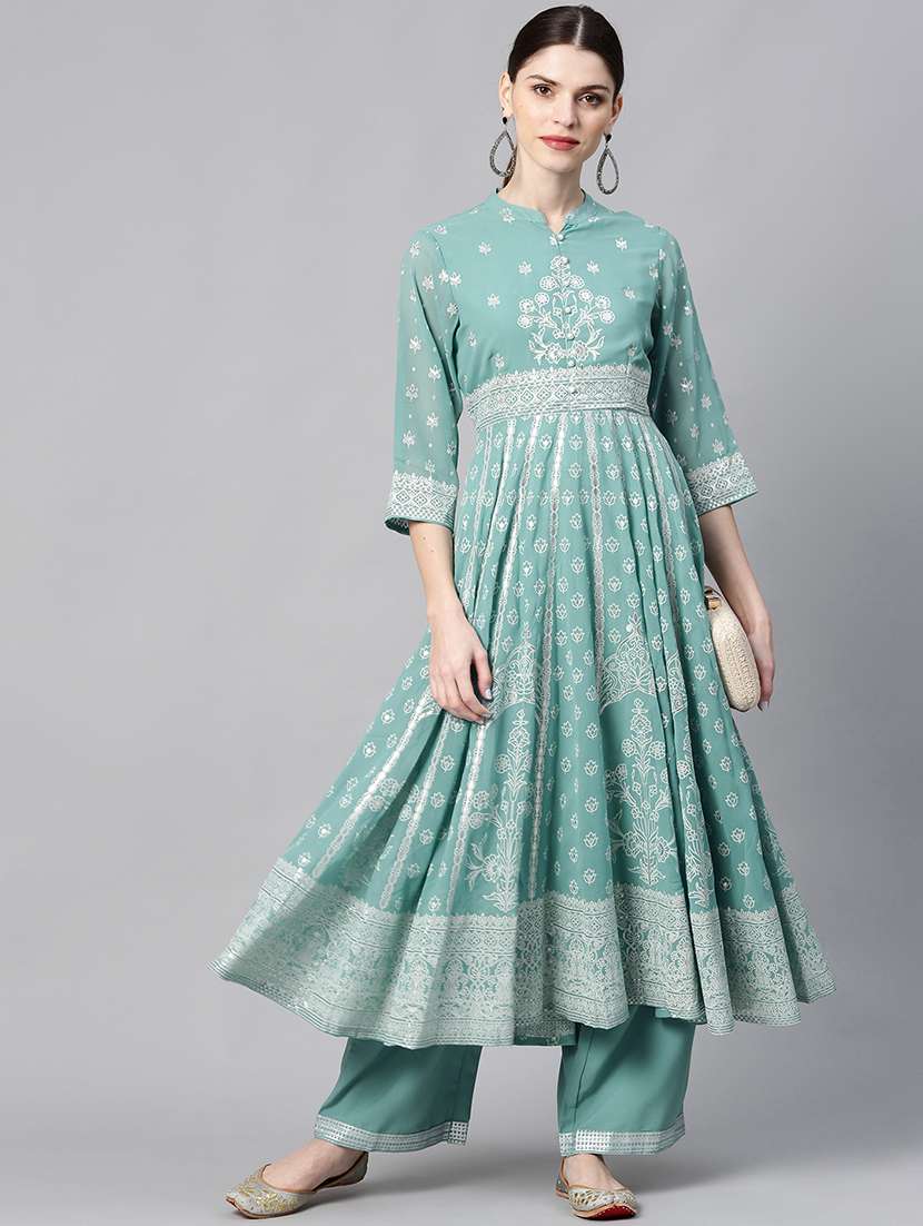 printed kurta palazzo set