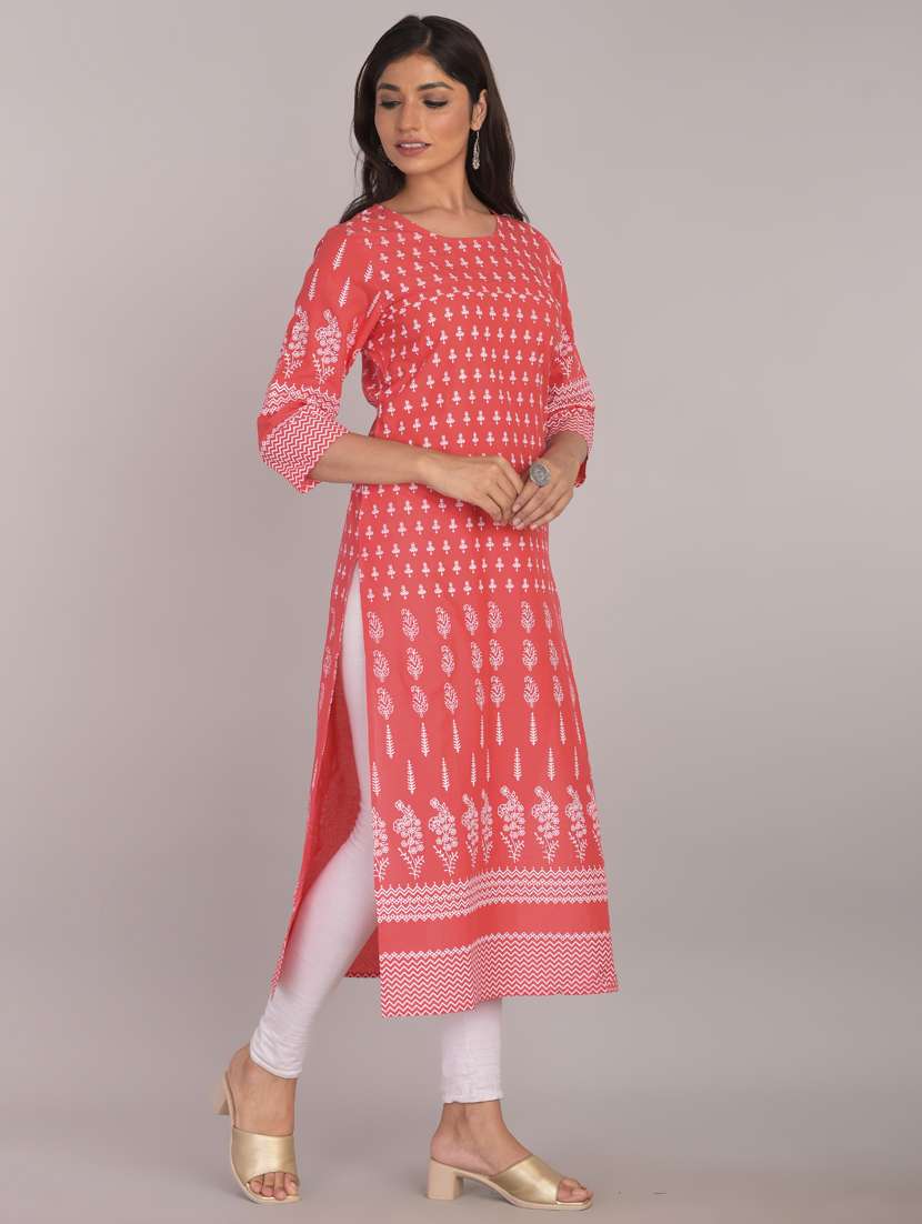 Women's Straight Kurta - 17101971 -  Standard Image - 1