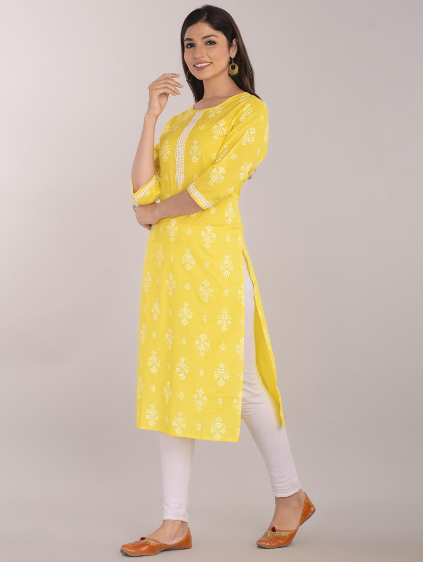 women's straight kurta - 17101977 - Standard Image - 1
