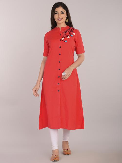 women's straight kurta - 17101986 - Standard Image - 0
