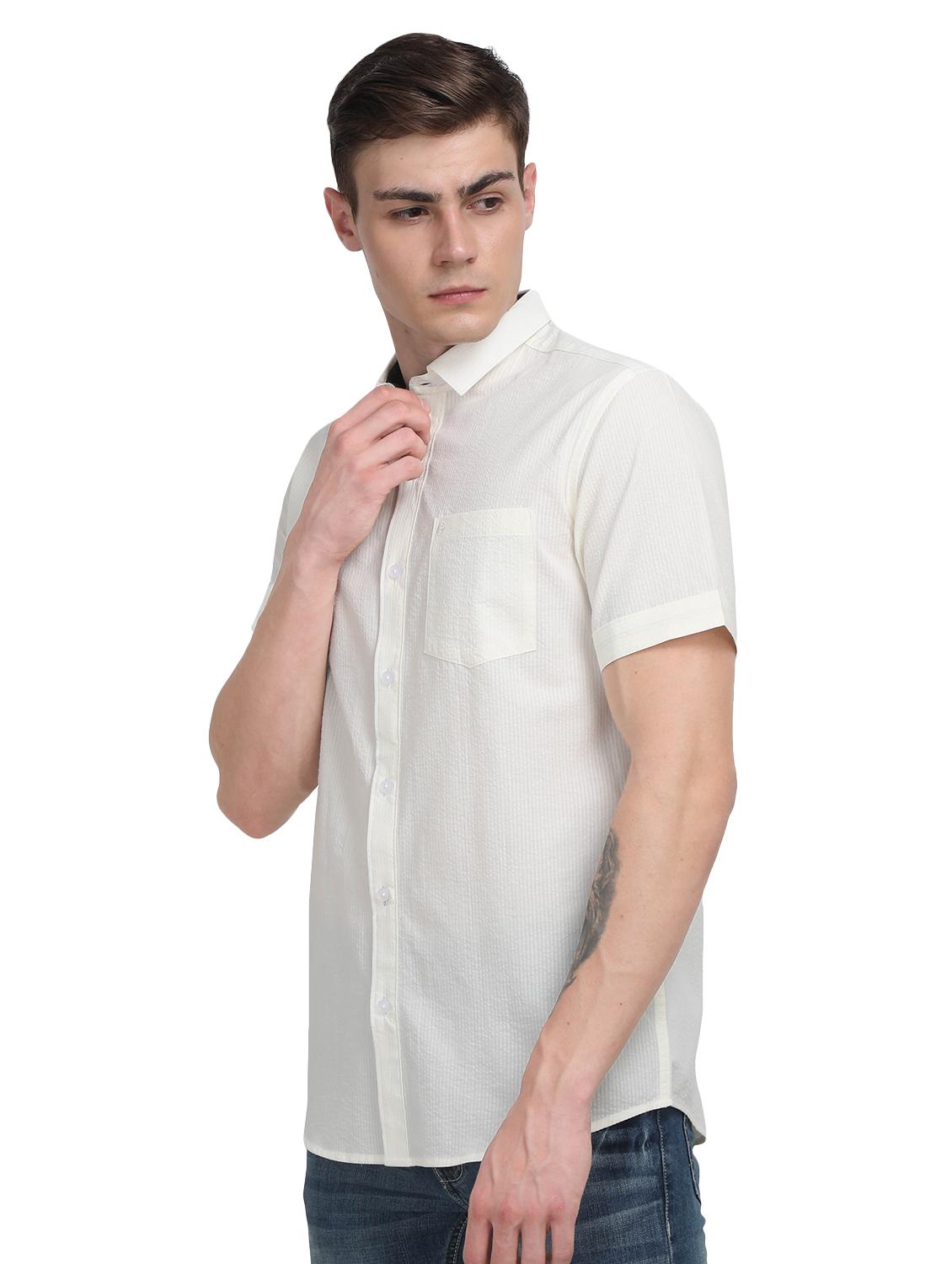 white striped casual shirt - 17102370 -  Standard Image - 1