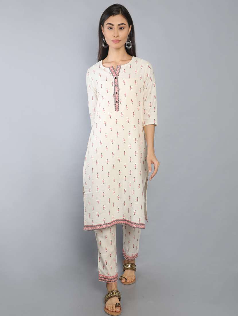 printed kurta pant set