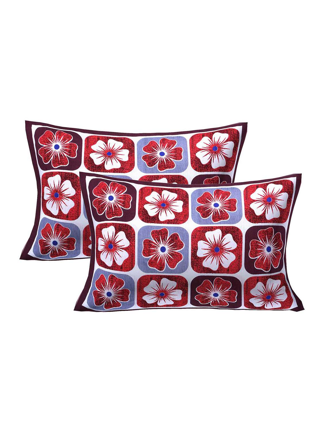  cotton printed pillow cover (set of 2 pieces)