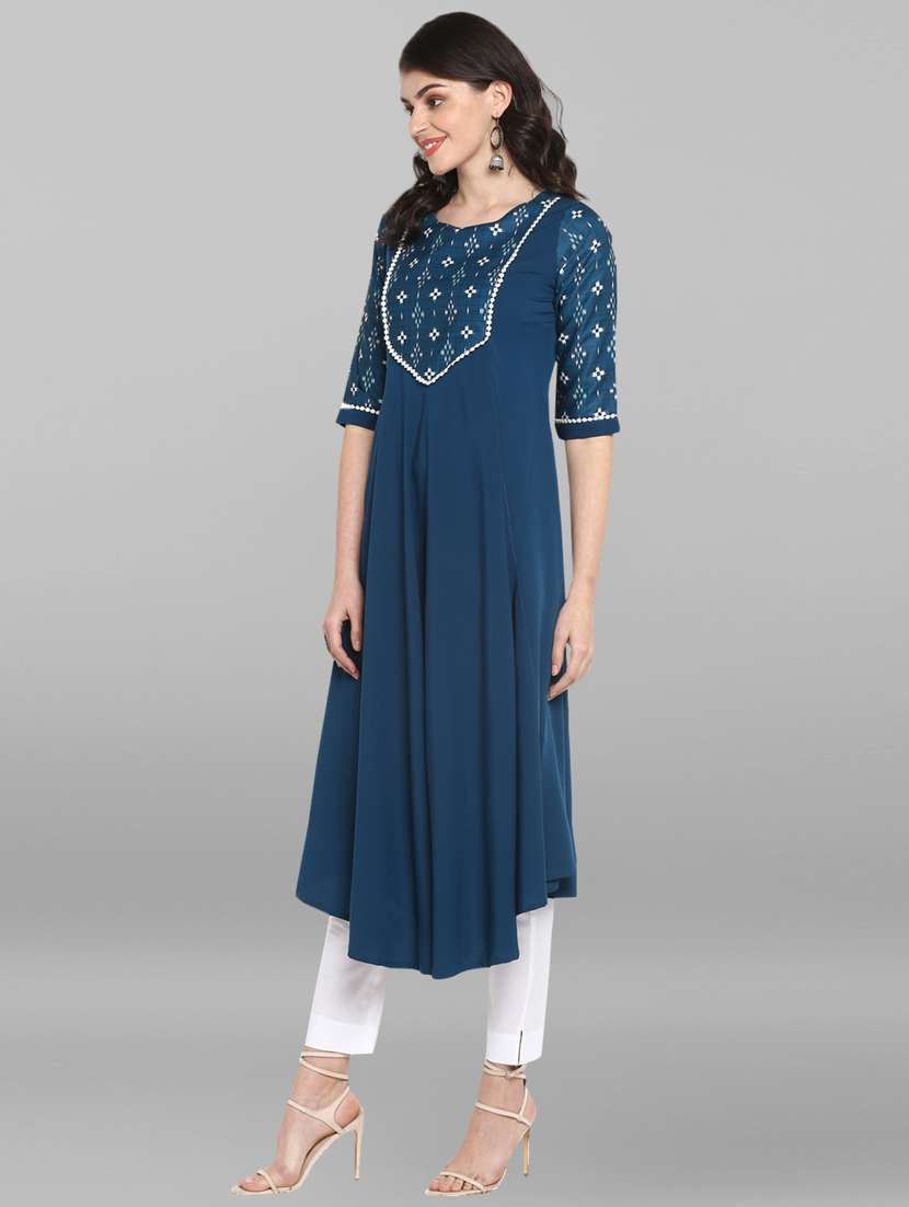 women's asymmetric kurta - 17103712 -  Standard Image - 1