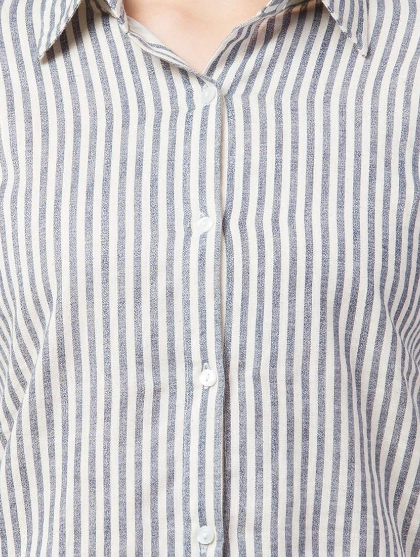 long sleeves striped shirt - 17104107 - Standard Image - 4