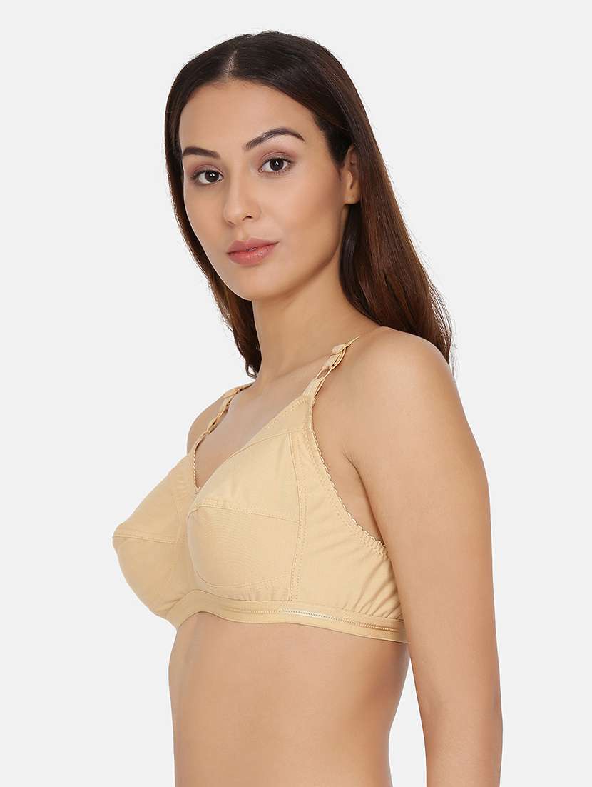 beige solid  minimizer bra - 17104857 -  Standard Image - 1