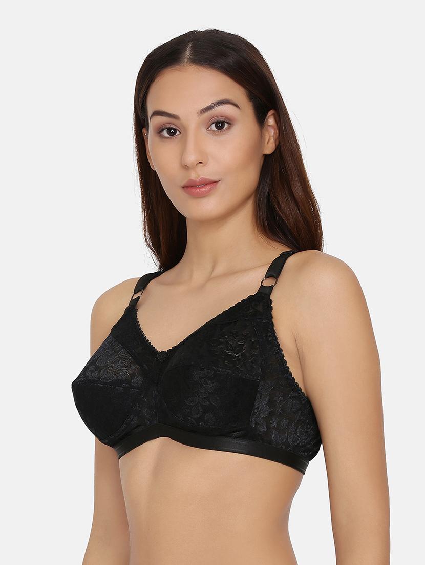 black solid minimizer bra - 17104862 - Standard Image - 1