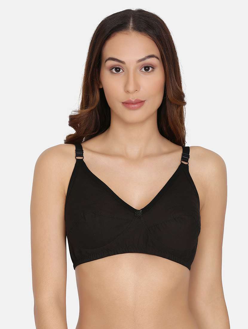 black solid t-shirt bra