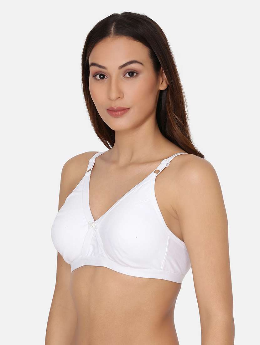 white solid minimizer bra - 17104883 -  Standard Image - 1