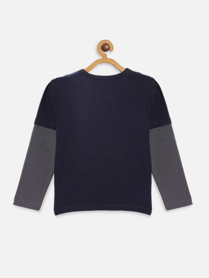 navy blue cotton tshirt - 17107466 - Standard Image - 1