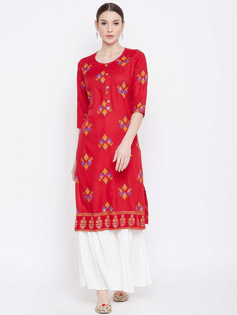 printed kurta sharara set