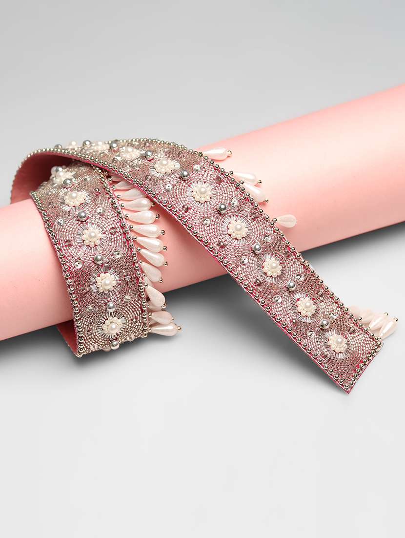 gold hand embroidered belt - 17113809 - Zoom Image - 0