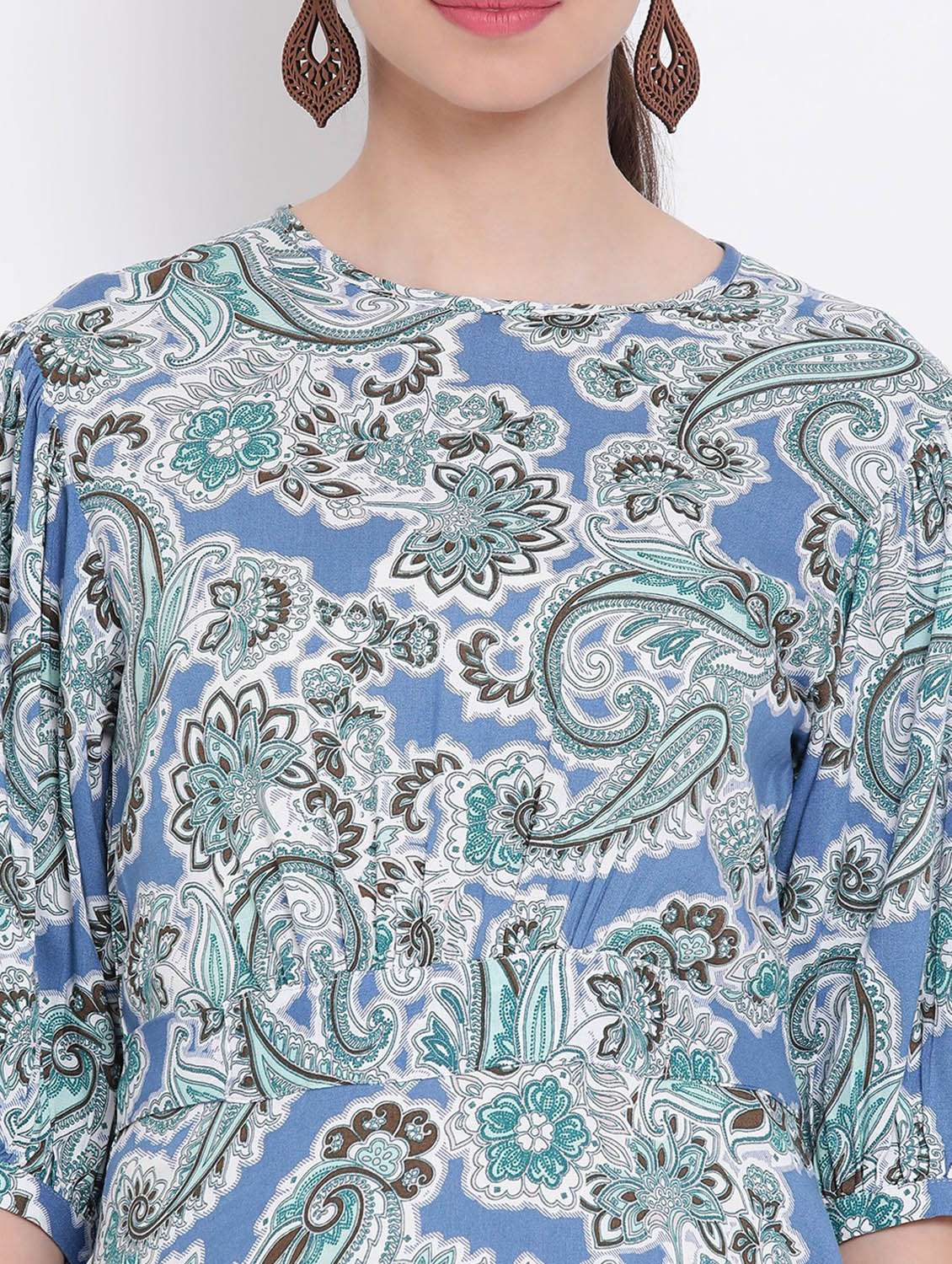 women's paisley dress - 17116370 - Standard Image - 4