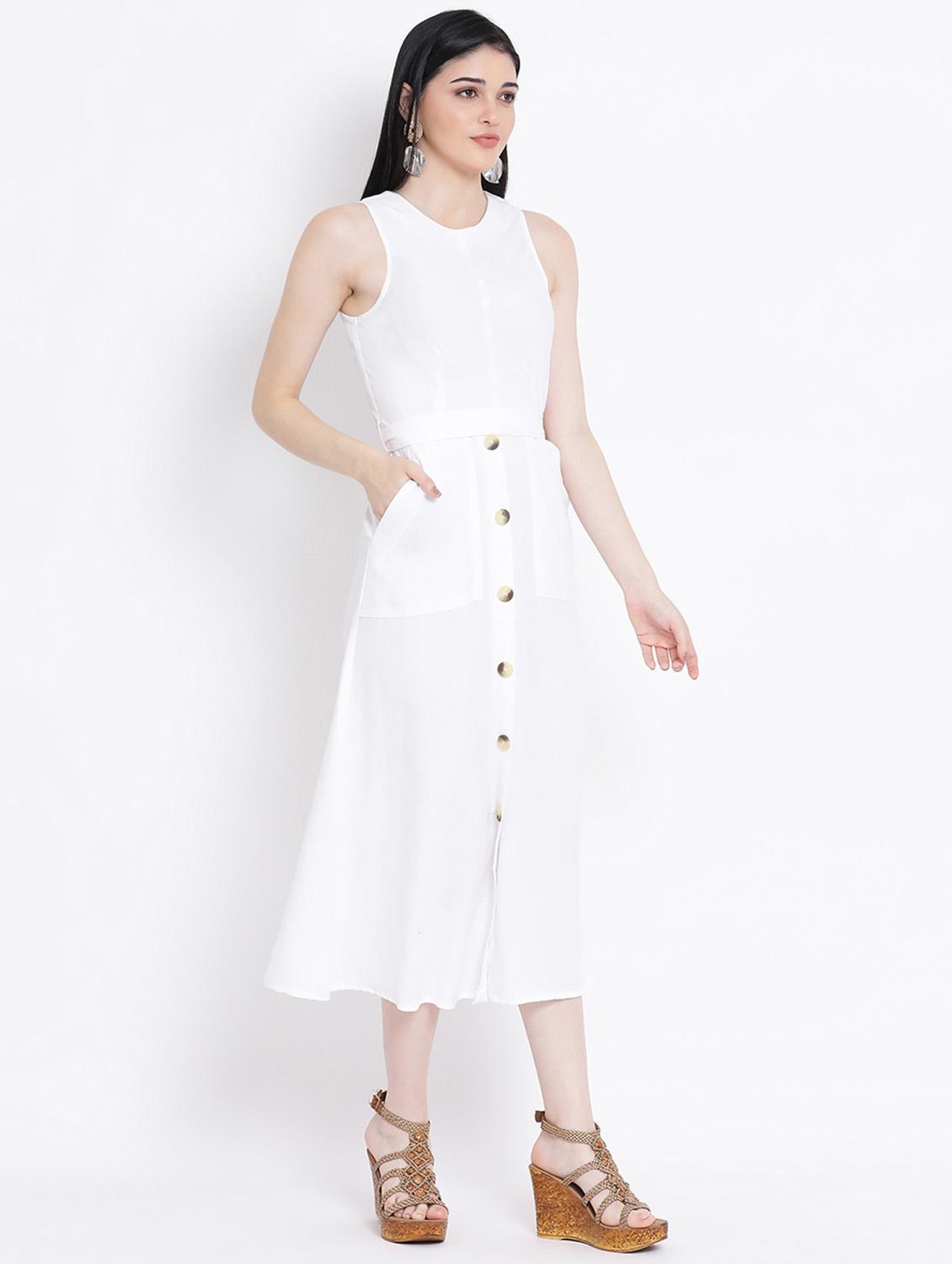 women's solid dress - 17116383 - Standard Image - 1