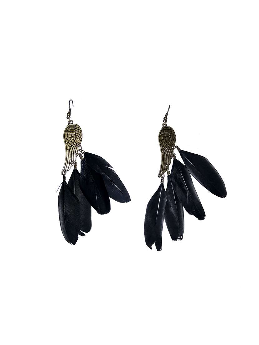 black metal drop earring - 17116751 -  Standard Image - 1